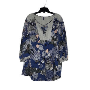 NYDJ Floral Blouse SZ 1X